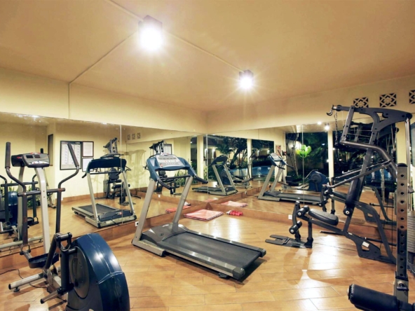 Complete Gym Facilities facility at Seminyak Villa in Bali