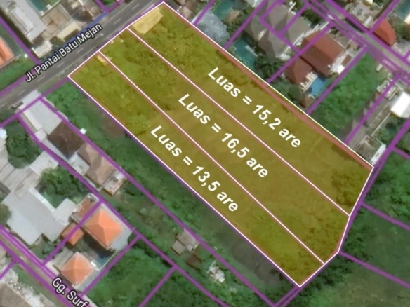 Dijual Tanah Jl. Pantai Batu Mejan Canggu 3 balipropertyagent.com